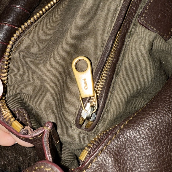 Large Chloé Marcie Top Handle Hobo Style Leather Bag - Picture 11 of 15